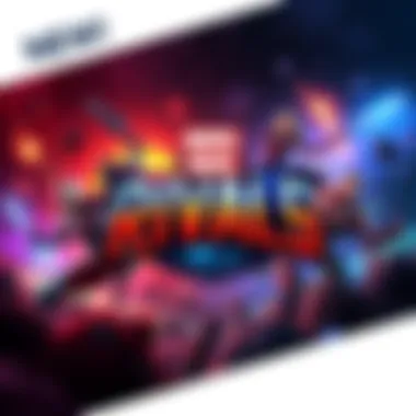 A graphic showing the Marvel Rivals logo with a visual representation of reduced file size and increased content, featuring characters from the game