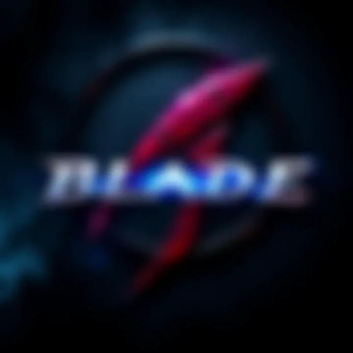 The logo of the Marvel game 'Blade' featuring a stylized blade and dark colors, indicating a superhero theme.