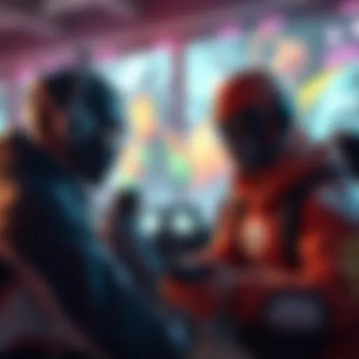 Gamers compete fiercely in Marvel video games, strategizing and sharing tips as they prepare for Payday 2.