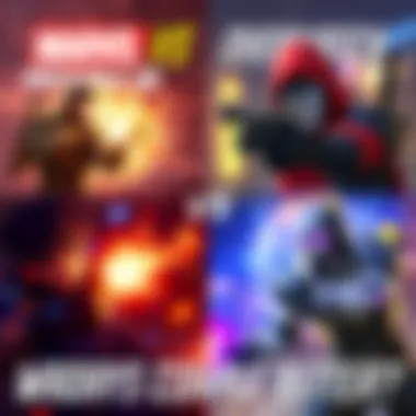 A split-screen comparison of Marvel Rivals and Overwatch, showing characters aiming in action-packed scenes.