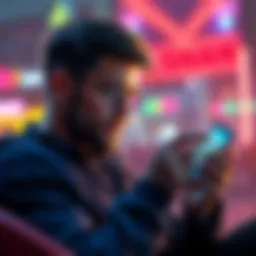 A former player examining Marvel Snap season pass on a smartphone, contemplating free-to-play advantages.