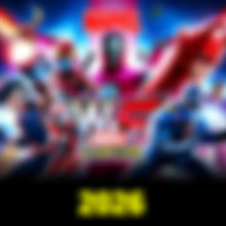A vibrant poster showcasing Marvel vs Capcom 5 with iconic characters ready for battle, highlighting the release year 2026.
