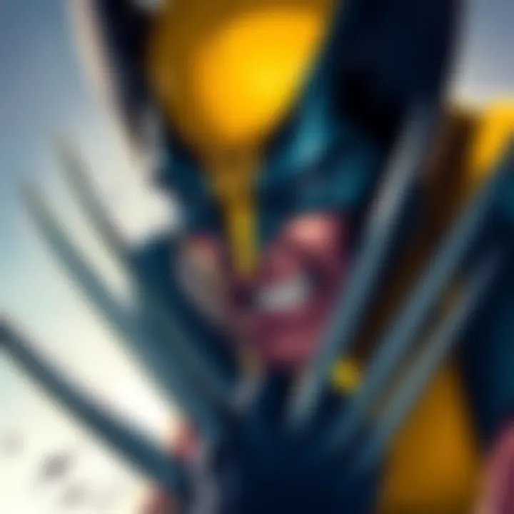Illustration of Marvel's Wolverine in action, showcasing his iconic claws and intense expression, emphasizing a linear gameplay style.