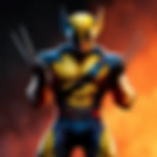 Marvel's Wolverine standing confidently with claws extended in a dramatic pose