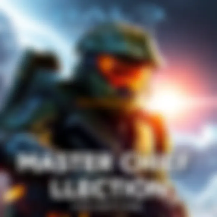 The cover art of the Master Chief Collection featuring iconic characters and elements from the Halo series, showcasing a detailed image of Master Chief in action.