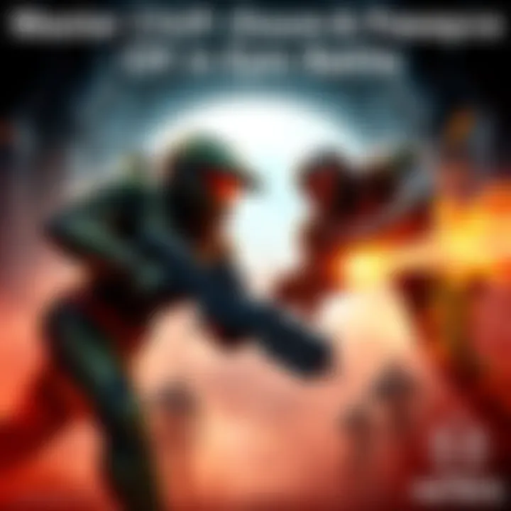 Master Chief and Doom Slayer Battle Master Chief and Doom Slayer engage in an intense fight, showcasing their unique abilities and weapons.