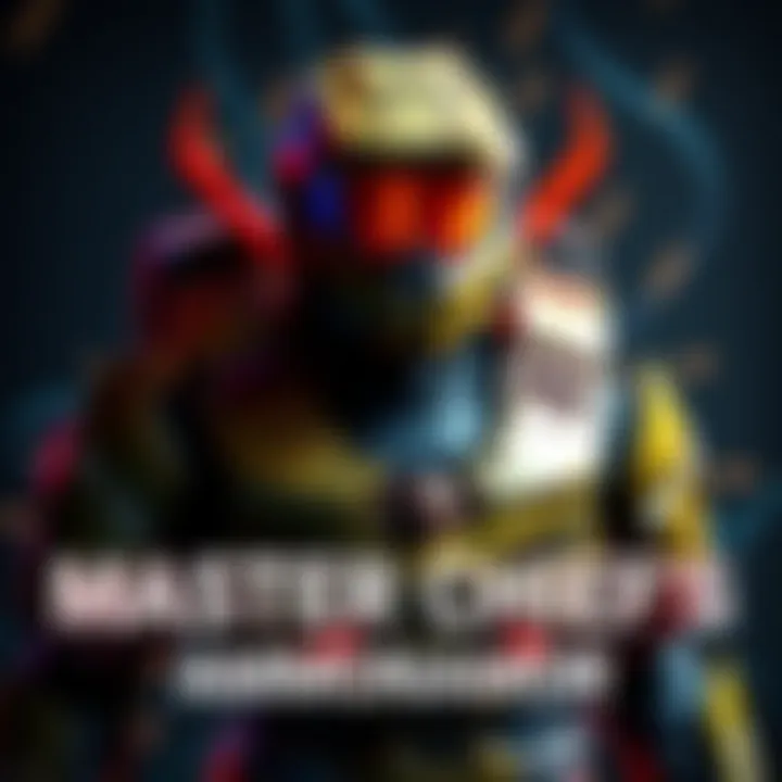 Master Chief in Rakshasa armor, showcasing a new design with unique features and colors