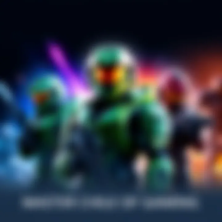 Master Chief character showcasing his iconic armor across different gaming styles and generations