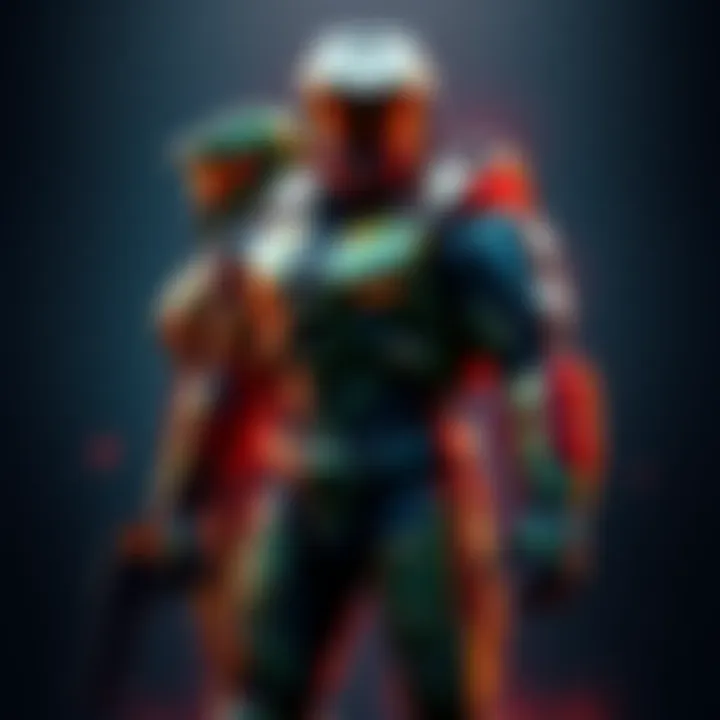 Comparison of Master Chief's Mark V, VI, and VII armor sets, showcasing their distinctive designs and features.