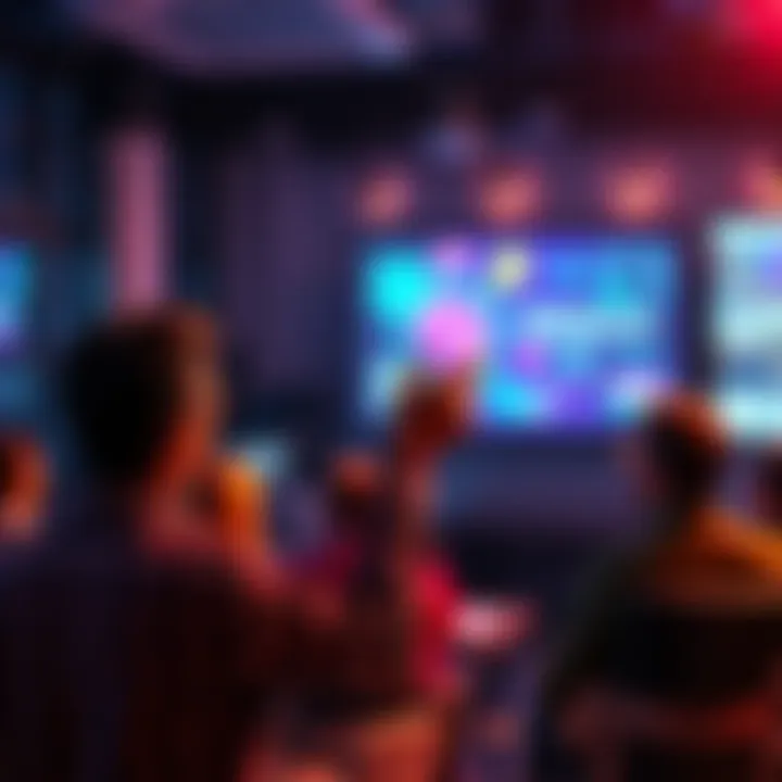 A person using a projector to display a presentation to an engaged audience