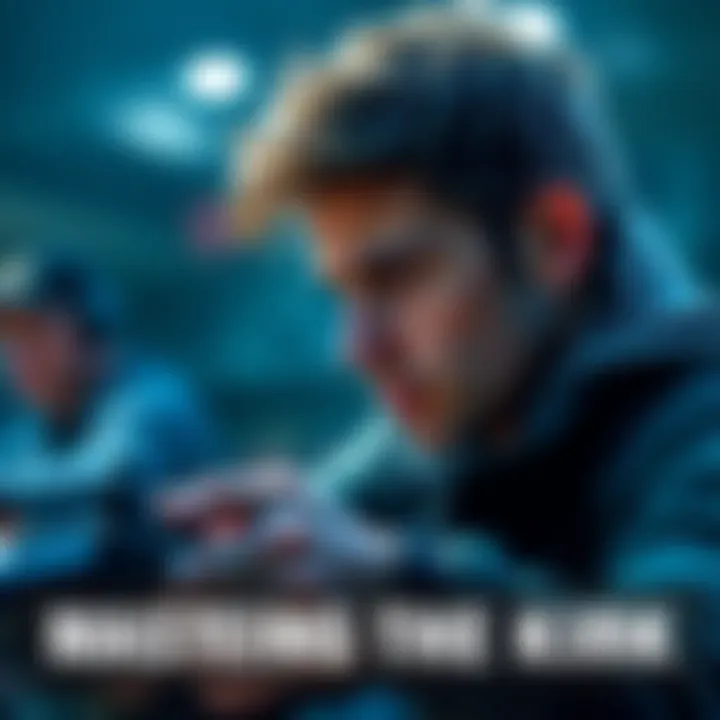 A person practicing the skill of 'kirk it' with focused concentration and determination