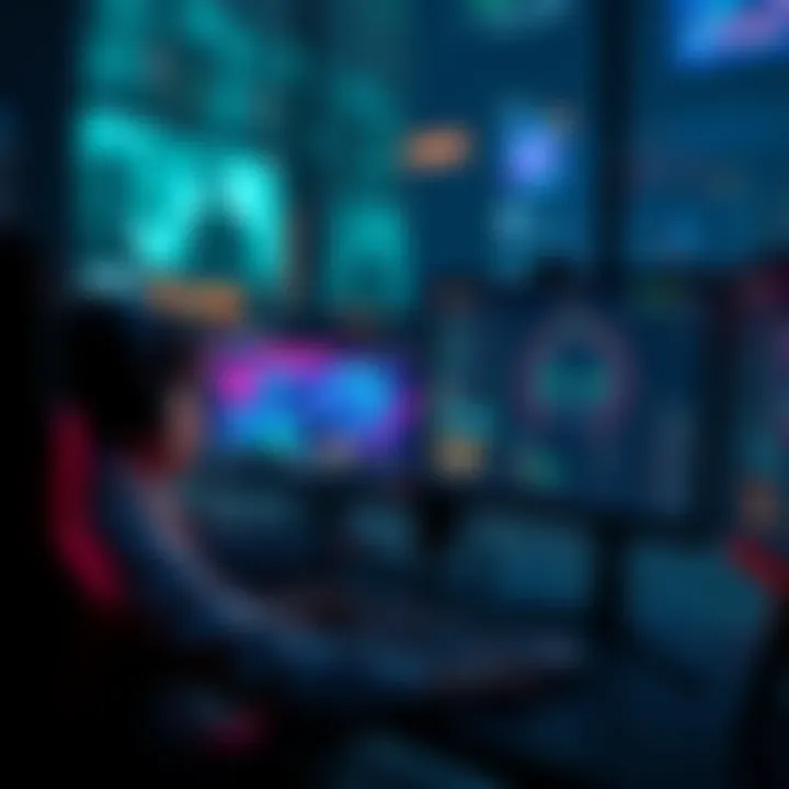 Matchmaking Discrepancy in Gaming A player sitting at a computer, looking frustrated after a match, with game stats showing a significant MMR loss against a lower-ranked player.