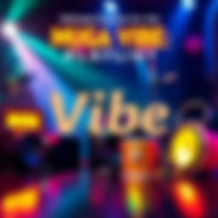 Colorful playlist graphic with music elements representing the Mauga vibe