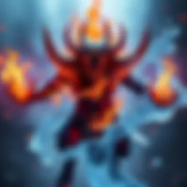 Mauga character showcasing conflicting fire and water animations in the new Mythic skin
