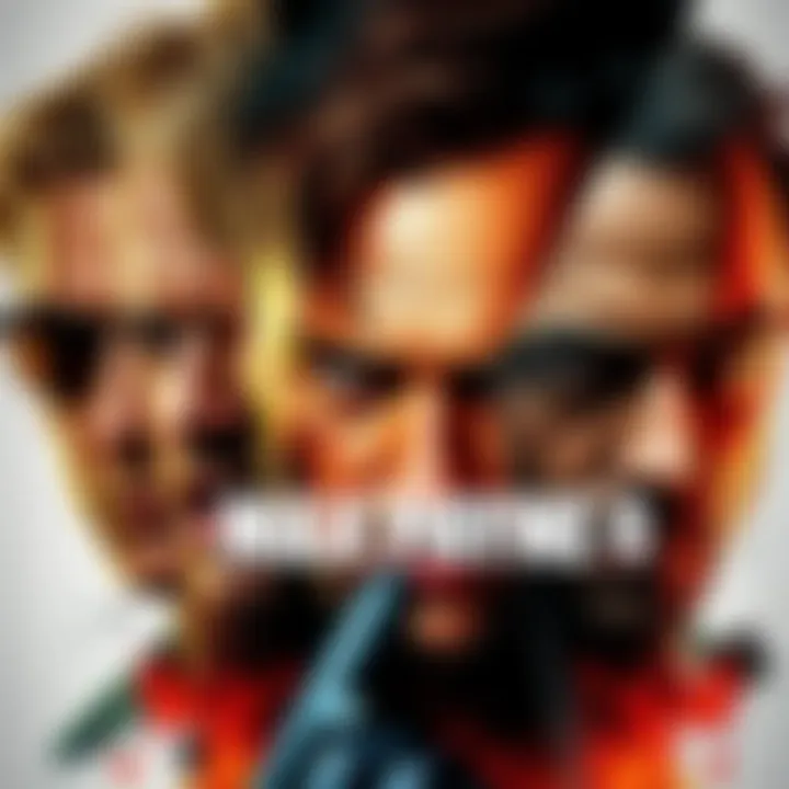 A collage featuring merged faces of iconic characters from Max Payne games, showcasing different expressions and styles