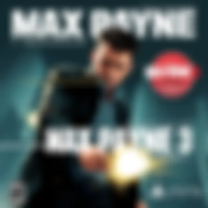 The cover illustration features the iconic dark and gritty style of Max Payne, showing the main character in action with enhanced graphics, alongside the logos for Max Payne 1 Remake and Max Payne 3 Port for PlayStation 4 and 5.