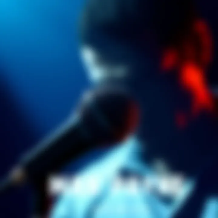 Max Payne Remake Voice Actor A close-up of a microphone with a shadowy figure behind it, representing the new voice actor for Max Payne.