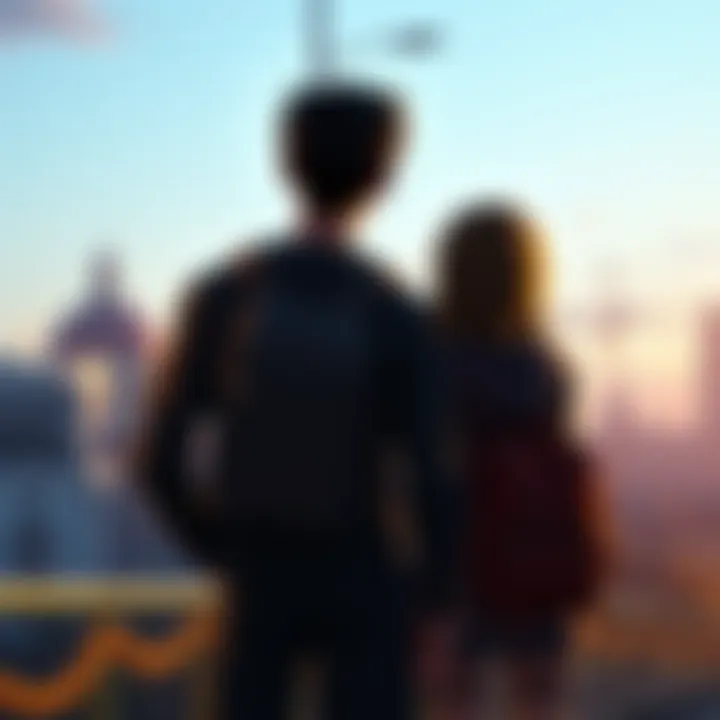 Max and Chloe together after their journey Max and Chloe standing together, reflecting on their choices and future paths after the story ends