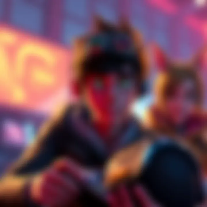 Max in a gaming scene Max stands out with vibrant graphics while Chloe appears with less detail in the background during gameplay.