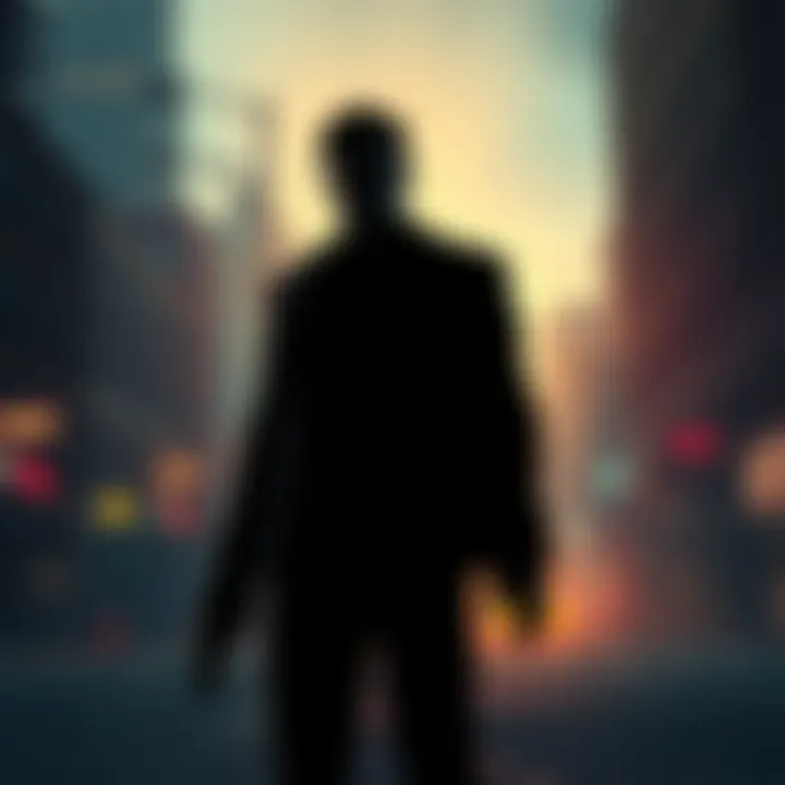 A silhouetted figure resembling Max Payne, with a gritty urban backdrop, evoking nostalgia for the game series.