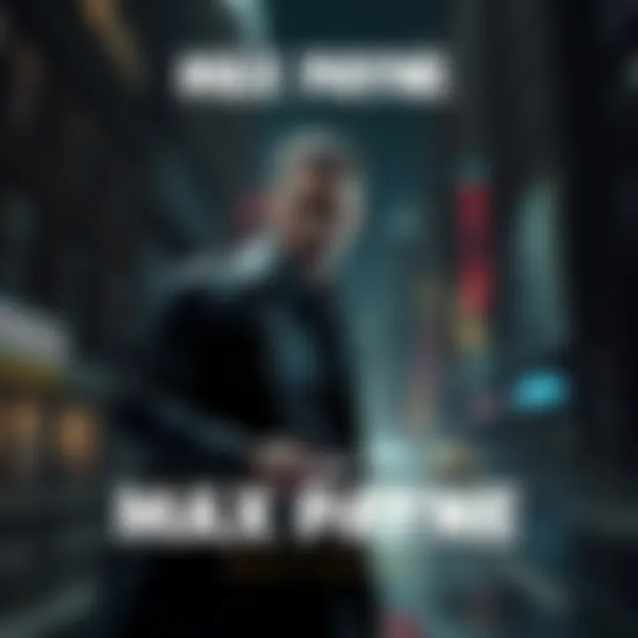 Max Payne Remake Speculation Concept art of Max Payne in a dark city setting, hinting at the upcoming remake's release