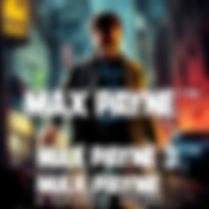 Cover art of Max Payne 3 showing the main character in a gritty urban setting with intense action elements