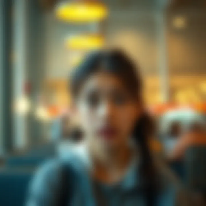 Maya looking surprised and confused after receiving Emily's 'uwu' response in a chat