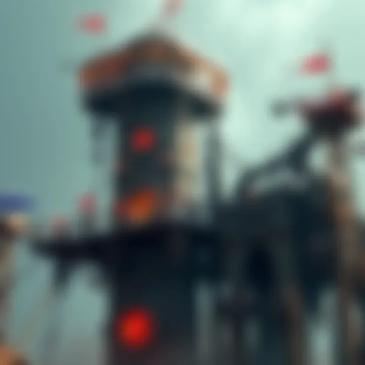 The Mechanical Tower with complex gears and platforms, showcasing the challenging obstacles players face in Warrior Within.