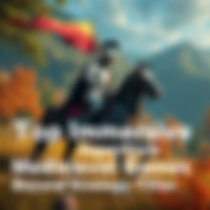 Medieval Knight on Horseback A knight in shining armor riding a horse through a lush forest, representing adventure in medieval games.