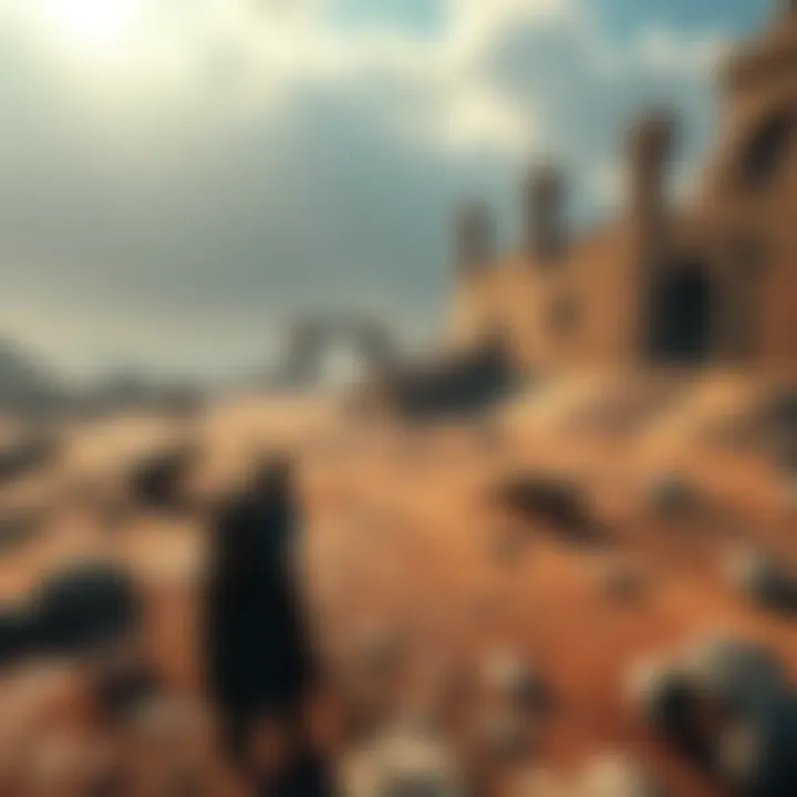 A screenshot depicting a player in a barren medieval landscape with sparse elements and limited gameplay options, highlighting the lack of depth in the new season.