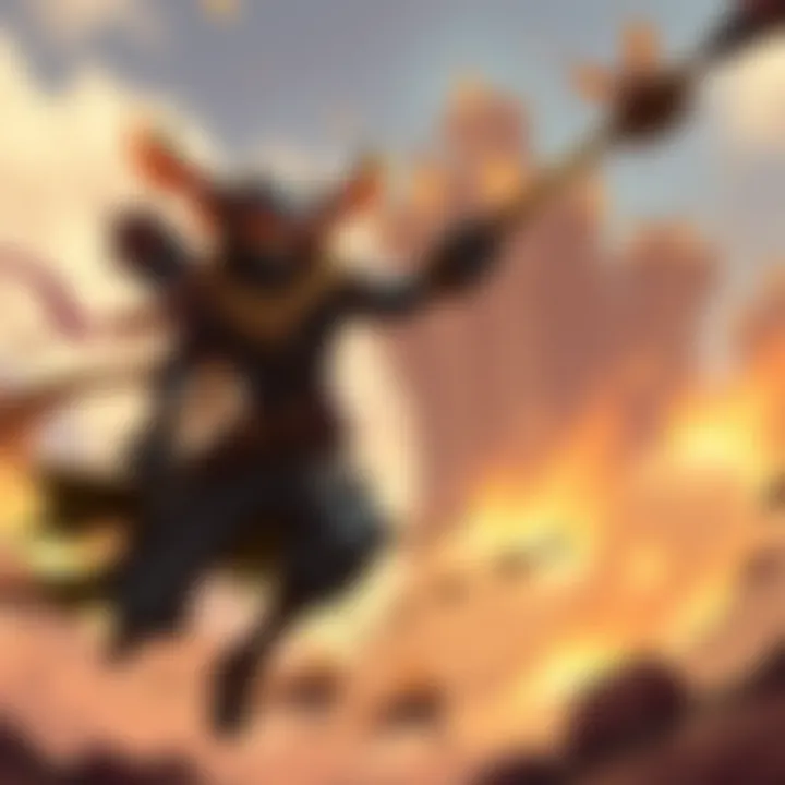 Image showing Meepo character using Aghanim's ability with multiple clones on the battlefield