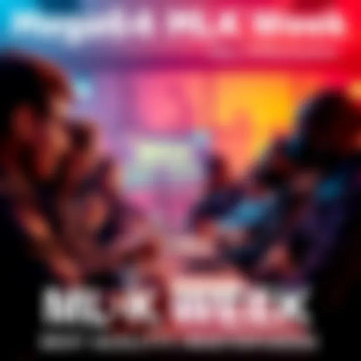 Mega64 MLK Week Discussion Participants engaged in a lively discussion during the Mega64 MLK Week Day 3 event