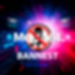 Logo of Mega64 Podcast with a red ban symbol