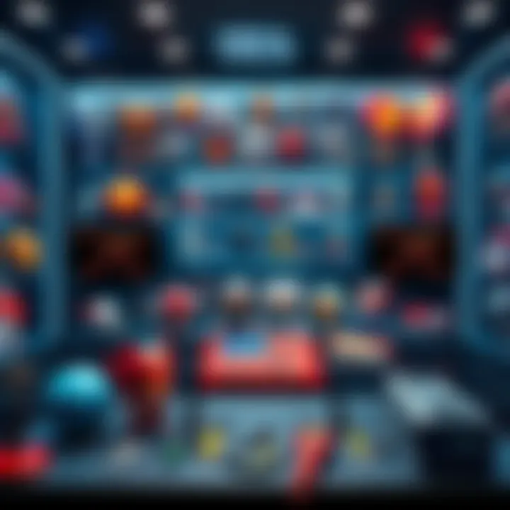 An impressive display of rare Mega Halo collectibles arranged attractively for potential buyers