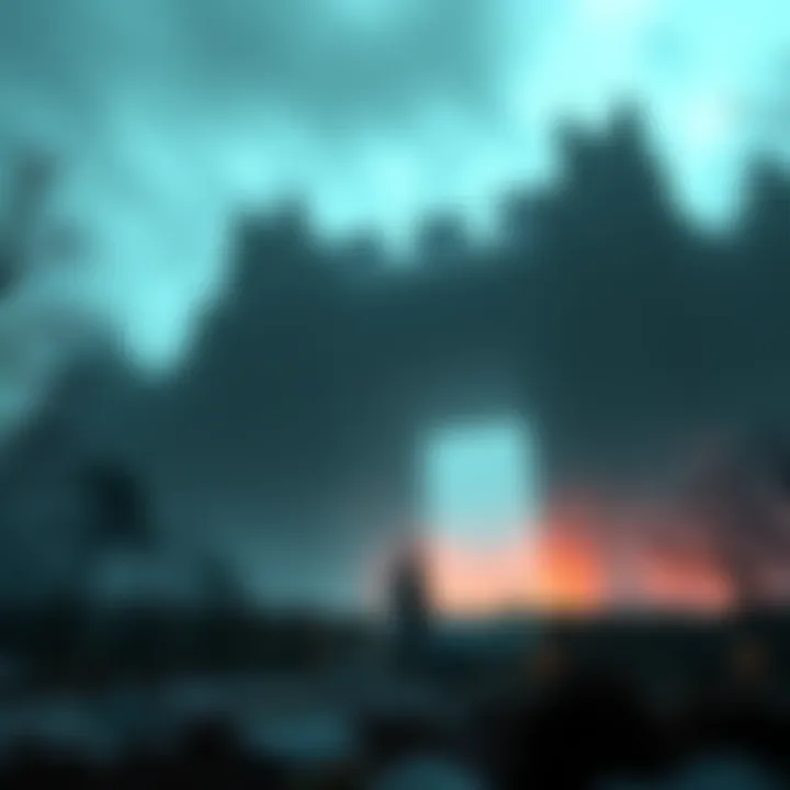 Person standing in front of a large, looming structure A person looks small next to a giant building, showcasing the feeling of megalophobia in an eerie setting.