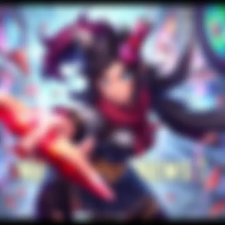 Mei in Battle Mei character performing a melee attack with a confused expression, surrounded by a colorful game environment.