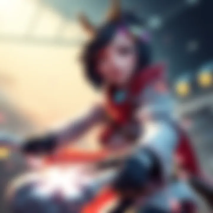 Mei strategizing her moves in Stadium while using the Coulder ability to enhance her gameplay