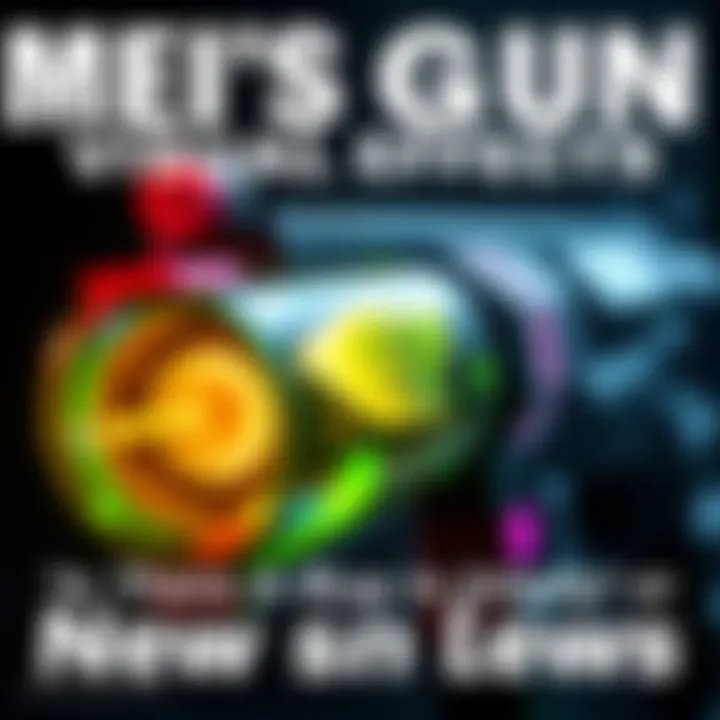 Close-up of Mei's weapon showing strange visuals resembling a leaf or bug across different skins