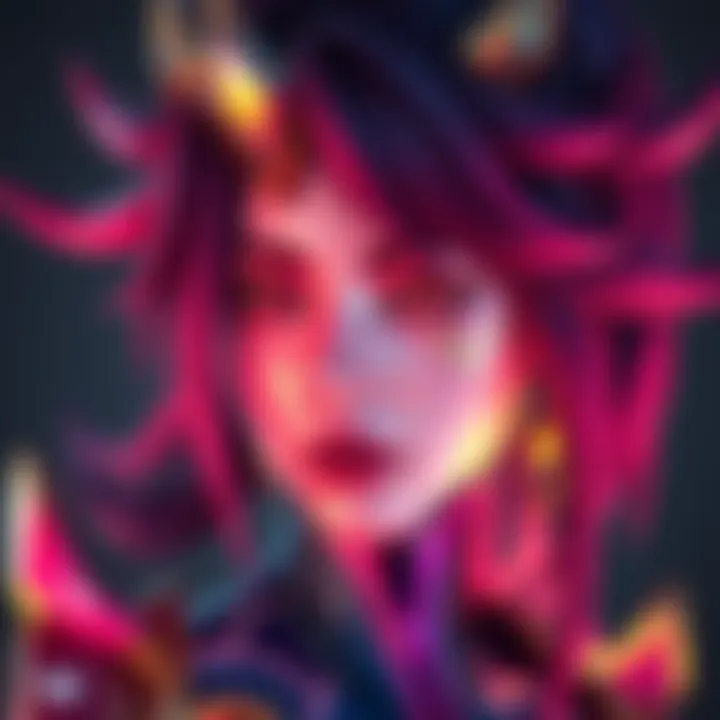 A colorful depiction of the Mei Mythic skin showcasing its vibrant color scheme, reflecting elements reminiscent of the Trans flag, emphasizing its unique style.