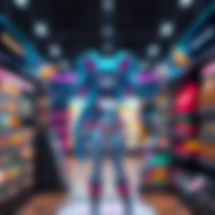 A digital character named Meiquisha displayed in a store setting, appealing to players who want to add her to their accounts.