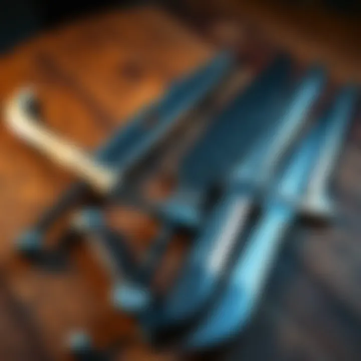 Melee weapons for beginners A selection of lightweight melee weapons ideal for beginners in Steel Path, displayed on a wooden table.