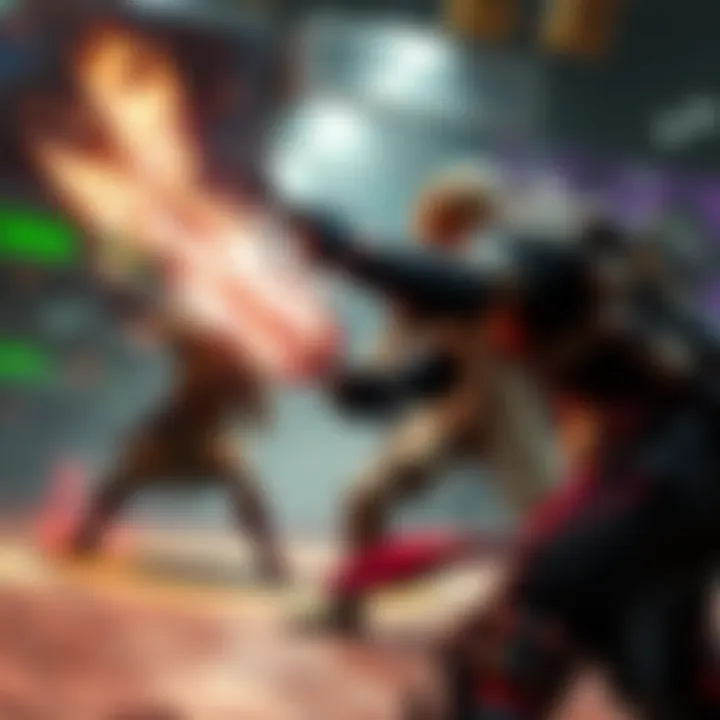 Melee Combat Scene A player attempts a parry in a melee combat setting, showcasing a struggle with camera angles and movement.