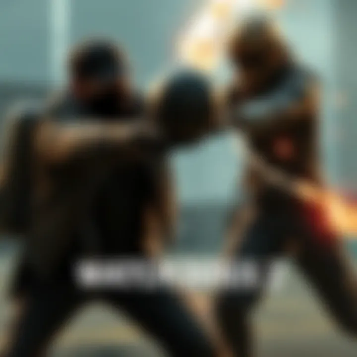 A character in Watch Dogs 2 engaged in melee combat with a character using a Thunder Ball.