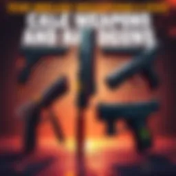 A selection of melee weapons and handguns designed for Call of Duty Mobile, showcasing their unique features and potential usage in gameplay.