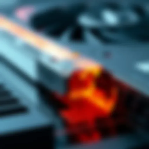 Close-up of a melted connector on an MSI GeForce RTX 5080 graphics card after being moved.