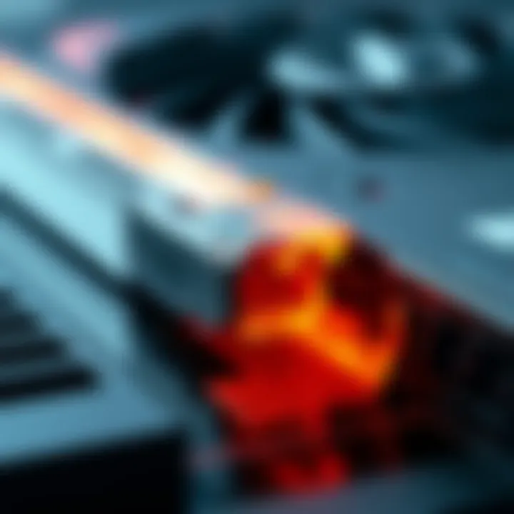 Close-up of a melted connector on an MSI GeForce RTX 5080 graphics card after being moved.