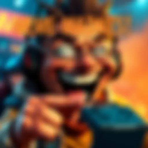 A funny meme featuring a character laughing at PvP haters with exaggerated expressions, showcasing humor in the gaming community