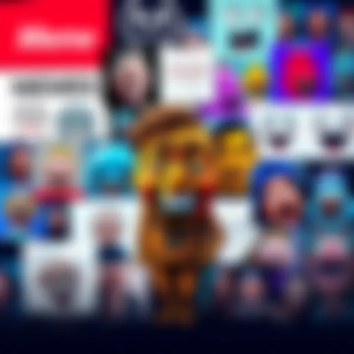 A collage of popular memes showcasing various expressions and trends in communication