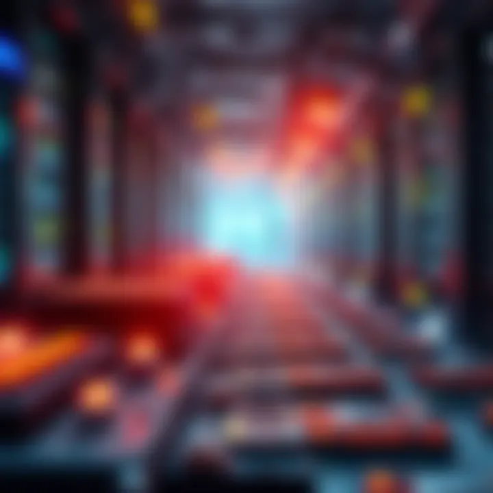 A visual representation of memory chips with a focus on data centers, highlighting their significant role in future technology needs.