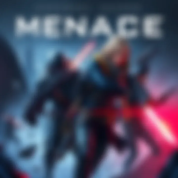 Cover art featuring characters from MENACE, a Sci-Fi Tactical RPG with futuristic elements and intense action scenes